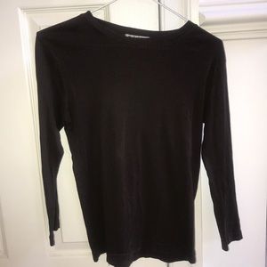 Michael Stars Dark Brown 3/4 Sleeve Top